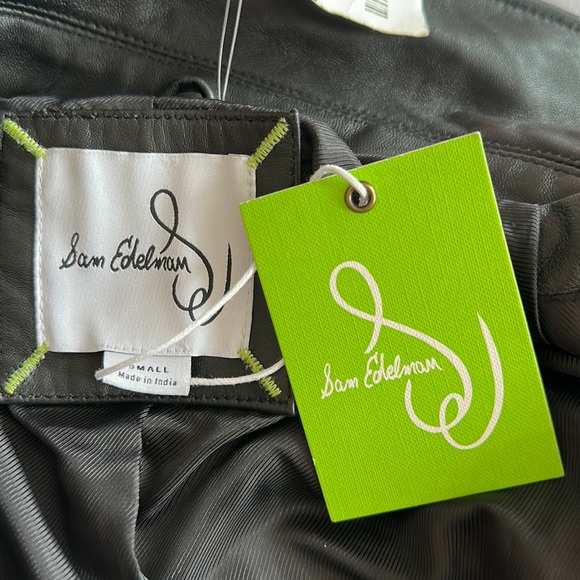 Sam Edelman Jackets & Blazers - Brand new w/tags black Sam Edelman, leather motorcycle jacket. Never been worn.